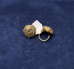 Tone Crystal Dome Statement Ring